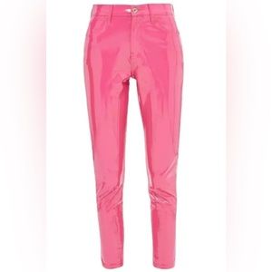 Barbie Patent latex leather hot pink pants